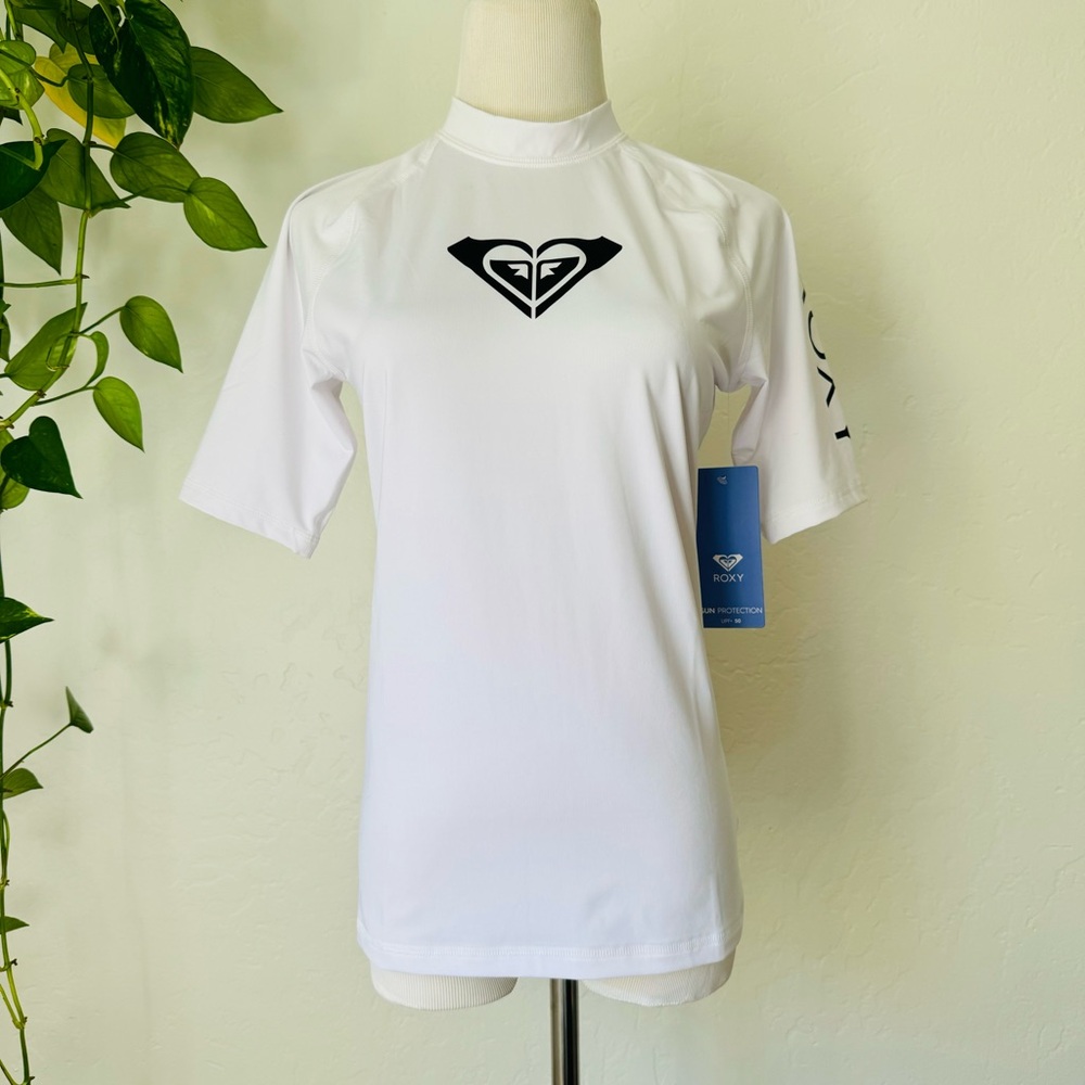 NWT Roxy UPF+ 50 White Rash Guard - Picture 5 of 11